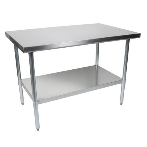 John Boos FBLG3024 30"W x 24"D 18/430 Stainless Steel Economy Work Table