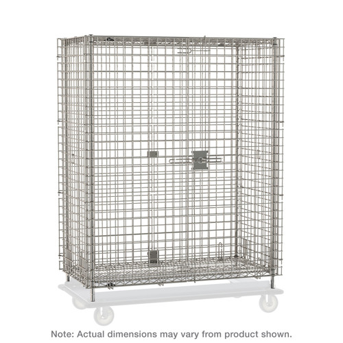 Metro Sec53S-Hd Super Erecta Security Unit Mobile Stainless Steel Finish 38-1/2"W