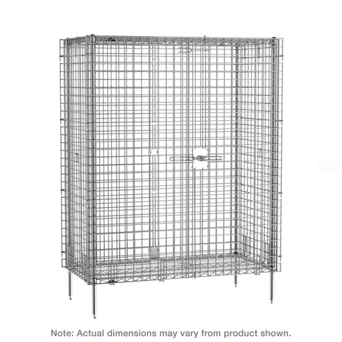 Metro Sec35C Super Erecta Security Unit Stationary Chrome Plated Finish 50-1/2"W