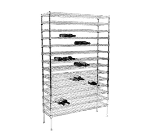 Metro WC258C 48" W x 14" D x 86.75" H Super Erecta Cradle Wine Shelving