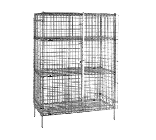 Metro Sec35S Super Erecta Security Unit Stationary Stainless Steel Finish 50-1/2"W