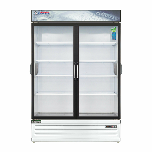 Everest Refrigeration EMSGR48C 53.13" W Two-Section Glass Door Reach-In Glass Door Chromatography Refrigerator