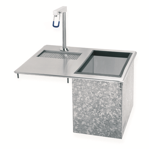Advance Tabco D-24-WSIBL-X 23 Lbs. Stainless Steel Special Value Ice and Water Unit