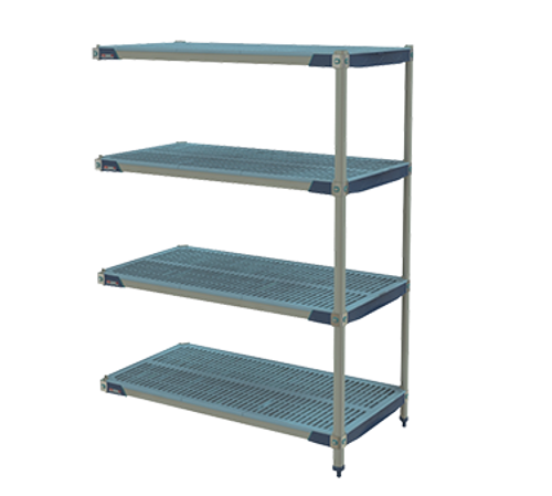 Metro AX366GX3 Metromax I Add-On Shelving Unit 60"W Rust Proof 750 Lb Capacity Per Shelf 2000 Lbs. Capacity Per Unit
