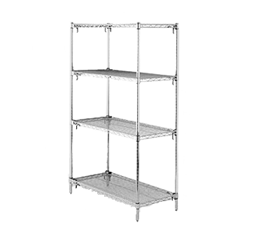 Metro A516C Super Adjustable Super Erecta Starter Shelving Unit 24"W Chrome Plated Finish