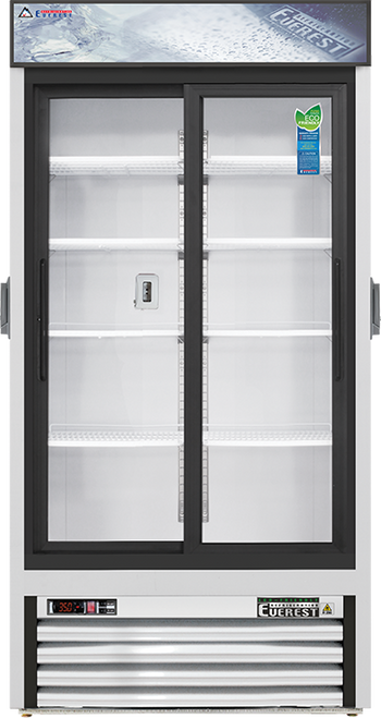 Everest Refrigeration EMGR33C 39.38" W Two-Section Reach-In Glass Door Chromatography Refrigerator