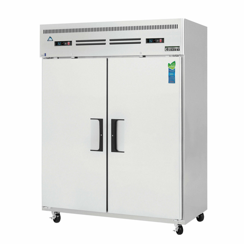 Everest Refrigeration ESWRF2 59" W Two-Section Solid Door Reach-In Dual Temperature Refrigerator/Freezer Combo