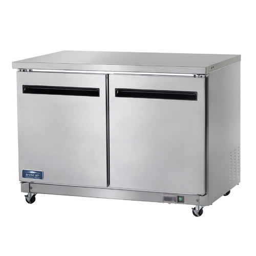 Arctic Air AUC48R 48.25" W Two-Section Solid Door Undercounter Refrigerated Work Top Counter
