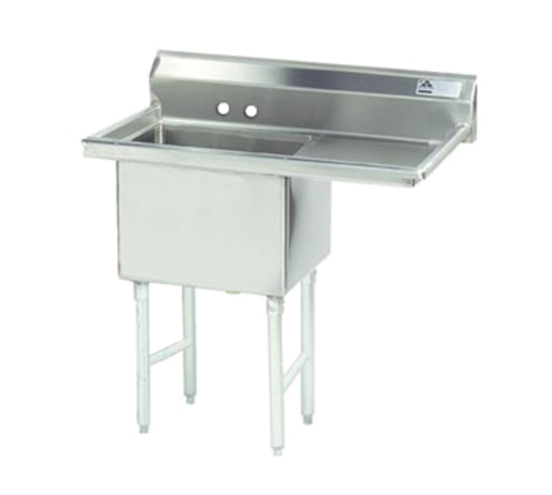 Advance Tabco FC-1-2424-24R-X 50.5" W 16 Gauge Stainless Steel Special Value Fabricated Sink