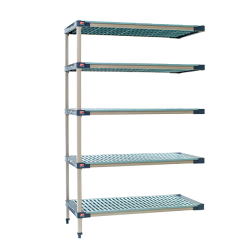 Metro 5AX317G4 Metromax 4 Add-On Shelving Unit 24"W Rust Proof 800 Lb Capacity Per Shelf 2000 Lbs. Capacity Per Unit