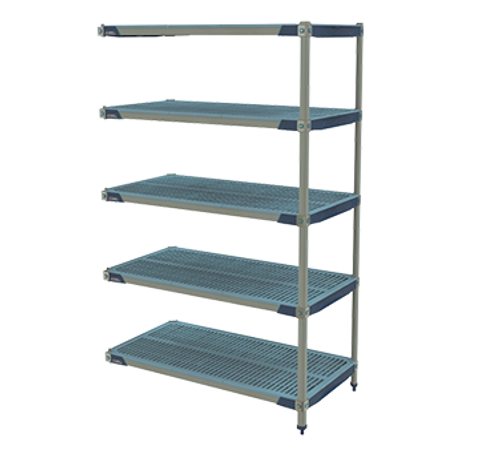 Metro 5AX567GX3 Metromax I Add-On Shelving Unit 60"W Rust Proof 750 Lb Capacity Per Shelf 2000 Lbs. Capacity Per Unit