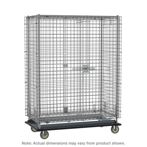 Metro Sec53Lcq Qwikslot Security Unit Mobile 38-1/2"W Chrome Plated Finish