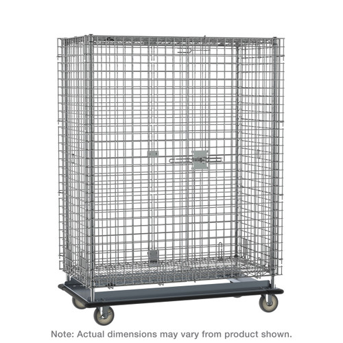 Metro Sec53Lc Super Erecta Security Unit Mobile 38-1/2"W Chrome Plated Finish