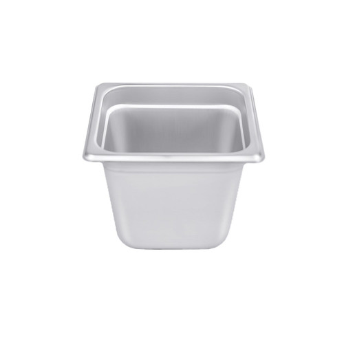 CAC China STPS-25-6 0.17 Size 6" 25 Ga. Stainless Steel Solid Steam Pan