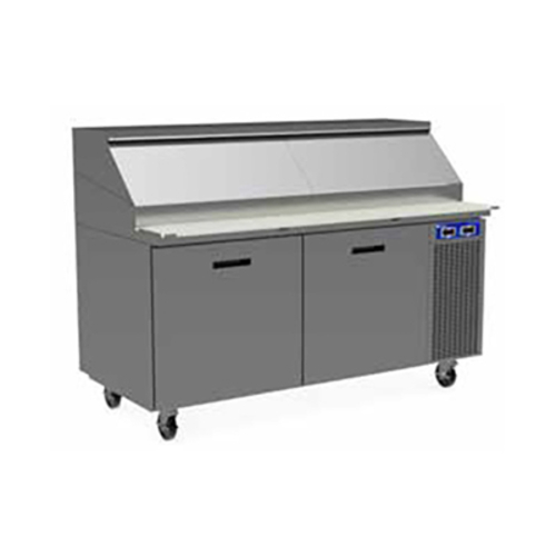 Randell 8148W-290 48" W One-Section One Door One Door Refrigerated Raised Rail Prep Table