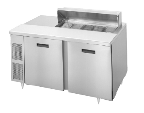 Randell 9210-513 48" W Two-Section Two Door Reach-In Refrigerated Counter/Sandwich Top