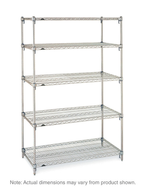 Metro 5A337C Super Adjustable Super Erecta Starter Shelving Unit 36"W Chrome Plated Finish