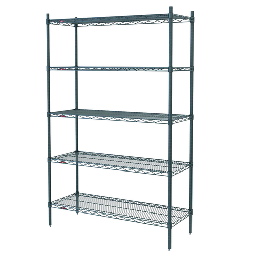 Metro 5A347K3 Super Adjustable Super Erecta Starter Shelving Unit 42"W Metroseal 3 Epoxy-Coated Corrosion-Resistant Finish