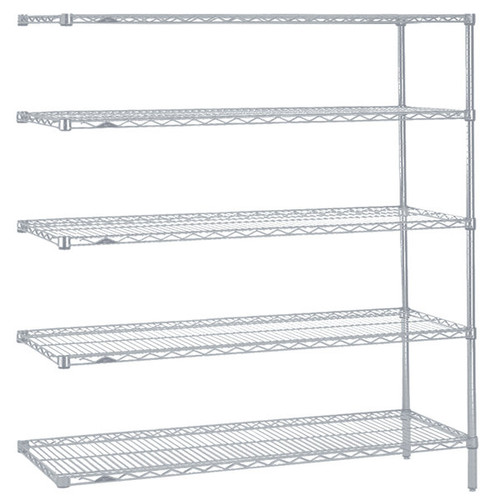 Metro 5AN467BR Super Erecta Add-On Shelving Unit 60"W Super Erecta Brite Finish
