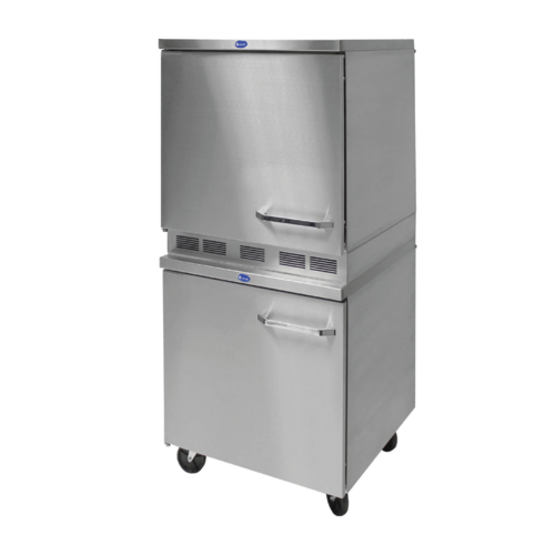 Randell 9404-27DT-RTFBR 27" W One-Section Stainless Steel Door Reach-In Dual Temp Refrigerator/Freezer