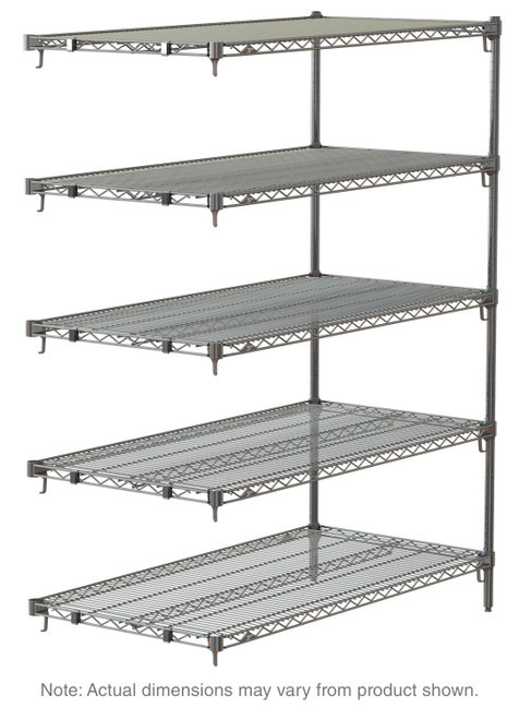 Metro 5AA357C Super Adjustable Super Erecta Add-On Shelving Unit 48"W Chrome Plated Finish