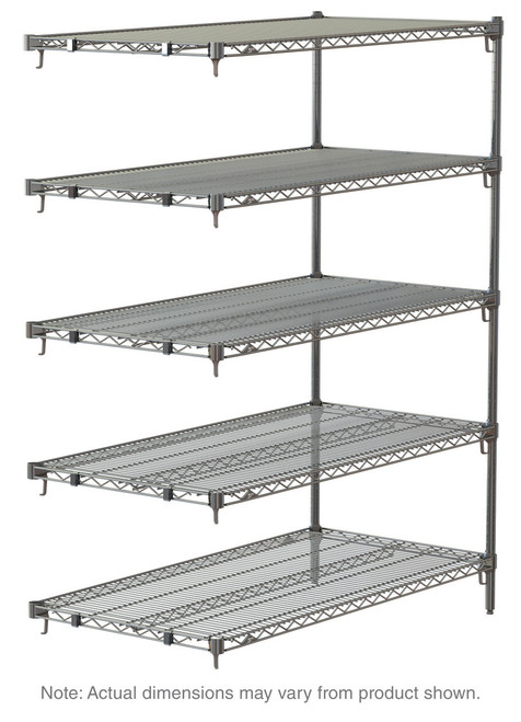 Metro 5AA317C Super Adjustable Super Erecta Add-On Shelving Unit 24"W Chrome Plated Finish