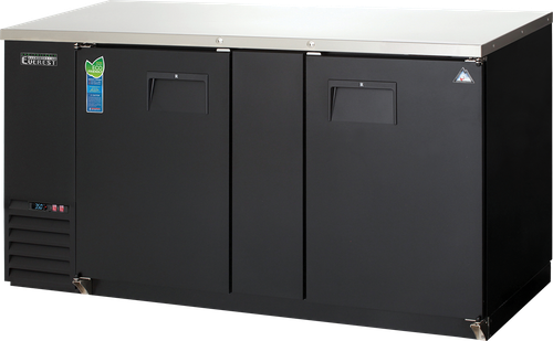 Everest Refrigeration EBB69-24 68"W Two-Section Solid Door Back Bar Refrigerator