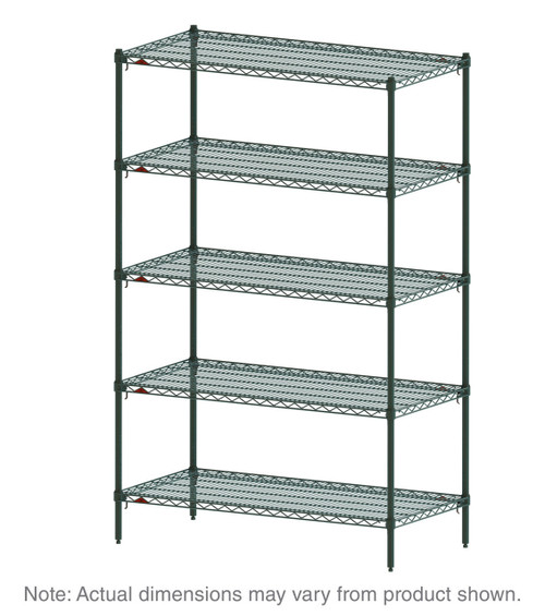 Metro 5A457K3 Super Adjustable Super Erecta Starter Shelving Unit 48"W Metroseal 3 Epoxy-Coated Corrosion-Resistant Finish