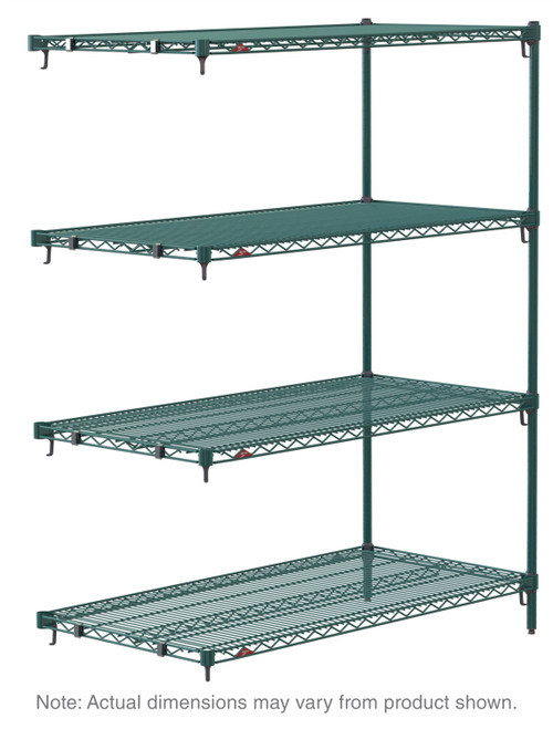 Metro AA576K3 Super Adjustable Super Erecta Add-On Shelving Unit 72"W Metroseal 3 Epoxy-Coated Corrosion-Resistant Finish