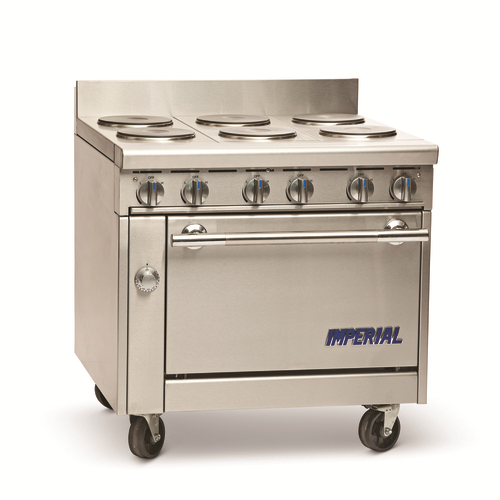 Imperial IR-6-E 36" Electric Pro Series Restaurant Range - 208 Volts