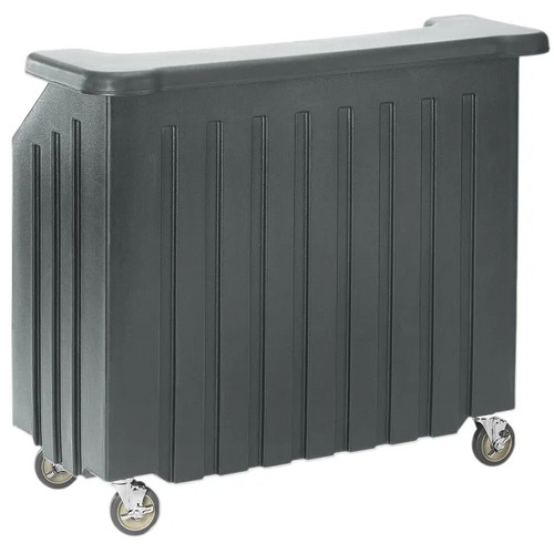 Cambro BAR540191 54" Cambar Granite Gray Portable Bar with Removable 5-Bottle Speed Rail