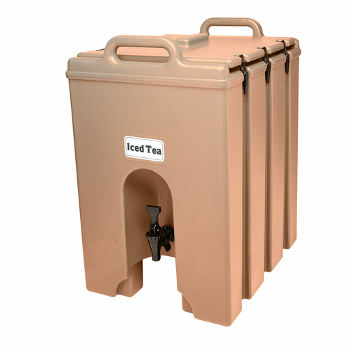 Cambro 1000LCD157 11-3/4 Gallon Coffee Beige Beverage Carrier Plastic