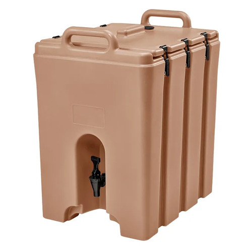 Cambro 1000LCD157 11-3/4 Gallon Coffee Beige Beverage Carrier Plastic