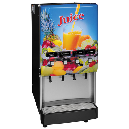 Bunn 37300.0004 JDF-4S Silver Series 4-Flavor Cold Beverage System - 120 Volts