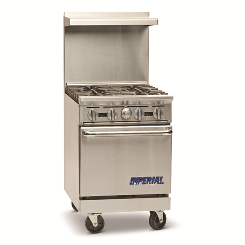 Imperial IR-4 24" Gas Pro Series Restaurant Range - 155,000 BTU