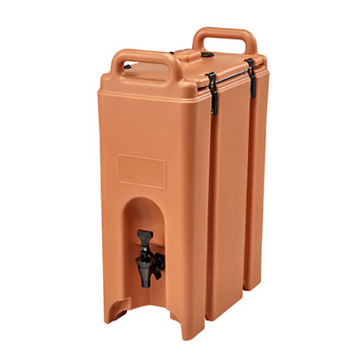 Cambro 500LCD157 4-3/4 Gallon Coffee Beige Beverage Carrier Plastic