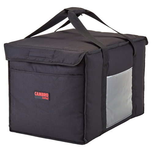Cambro GBD211414110 GoBag Nylon Black Food Delivery Bag - 21" x 14" x 14"