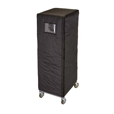 Cambro GBIRC272162110 27" W x 62" H x 21" D Black Nylon Insulated GoBag Rack Cover