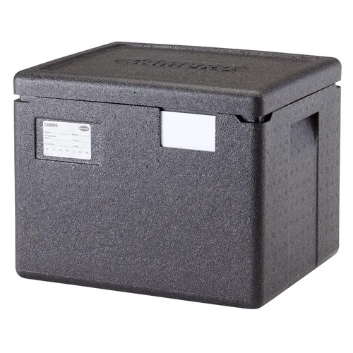 Cambro EPP280SW110 23.6 Qt. Black Polypropylene Top Load Cam GoBox Insulated Food Pan Carrier