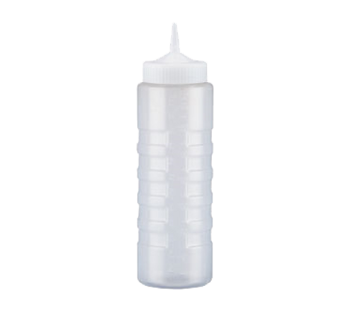Vollrath 4924-13 24 oz Clear Polyethylene Squeeze Bottle Dispenser (12 Each Per Case)