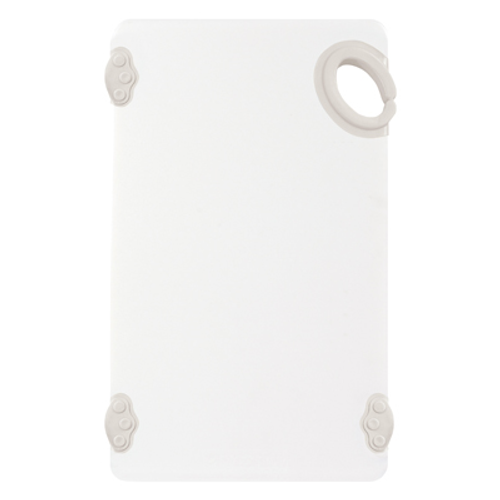 Winco CBN-610WT 6" W White Co-Polymer Rectangular Cutting Board