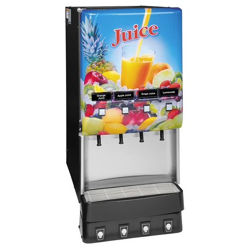 Bunn 37300.0054 JDF-4S Silver Series 4-Flavor Cold Beverage System - 120 Volts