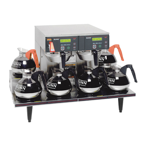 Bunn 38700.0015 15 Gallon 6 Warmers 0/6 Twin Automatic Coffee Brewer with 6 Warmers