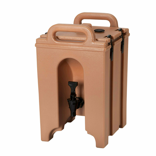 Cambro 100LCD157 1-1/2 Gallon Coffee Beige Beverage Carrier Plastic