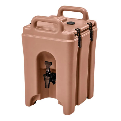 Cambro 100LCD157 1-1/2 Gallon Coffee Beige Beverage Carrier Plastic