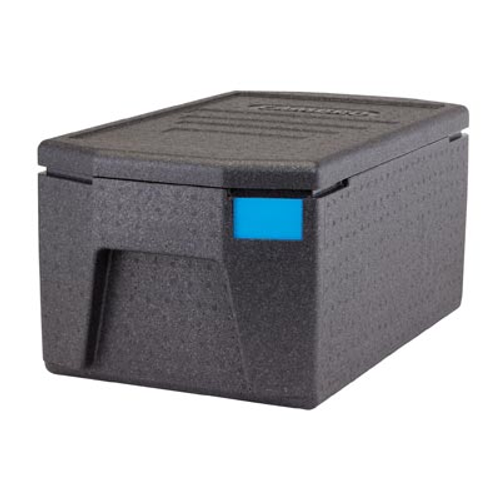 Cambro EPP180LHSW110 48.6 Qt. Black Polypropylene Top Load Cam GoBox Insulated Food Pan Carrier