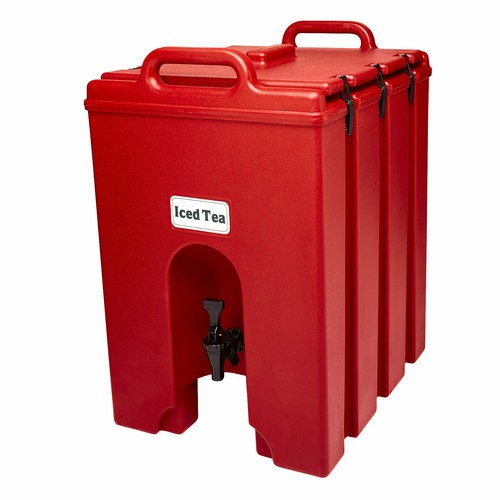 Cambro 1000LCD158 11-3/4 Gallon Hot Red Beverage Carrier Plastic