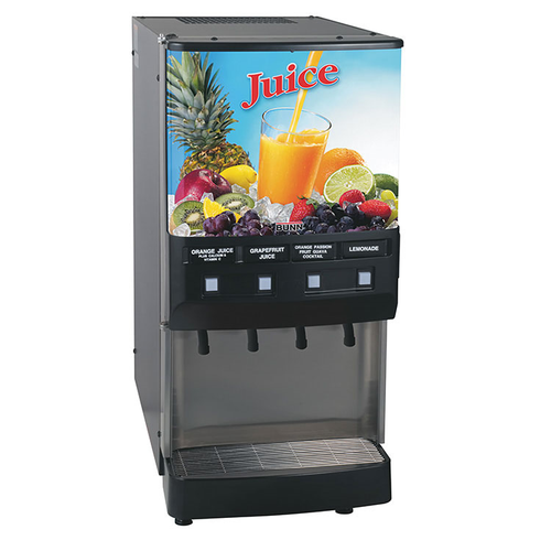 Bunn 37300.0000 JDF-4S Silver Series 4-Flavor Cold Beverage System - 120 Volts