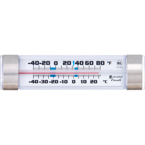 San Jamar THDLRFG 1-1/4 x 4-3/4 x 3/4" Escali Refrigerator/Freezer Thermometer