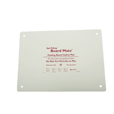 San Jamar CBM1318 13" x 18" Non-Absorbent Synthetic Rubber Cutting Board-Mate